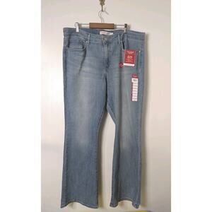 Levi Strauss Signature Size 18S Mid Rise Bootcut Denim Jeans Stretch NEW